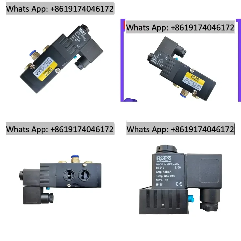 Hot Sale RPD25 Type Single Electric Control Solenoid Valve DC24V Air Automatic Two Position Five Way Stainless Steel Manual