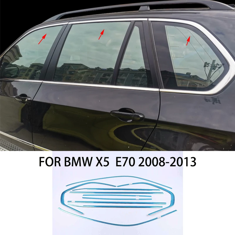 

Car accessories FIT For BMW X5 E70 2008-2013 Stainless steel chrome Window Molding Strip Sill side Cover Trim