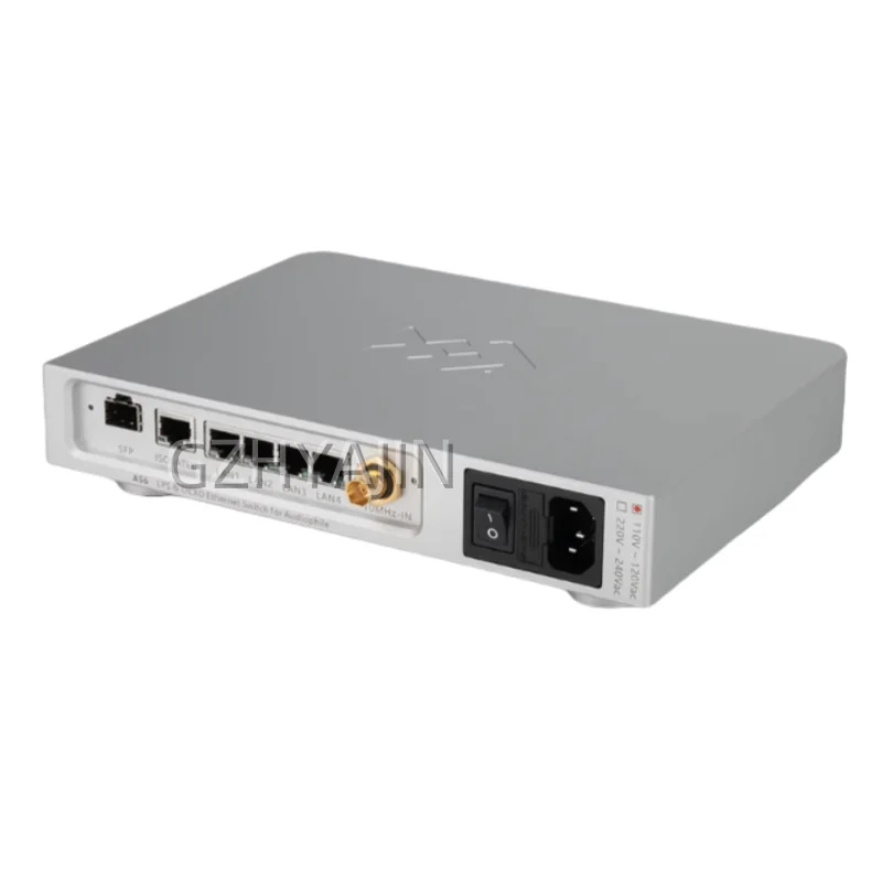 LHY Audio NEW Upgrade AS6 SW6-SFP 6-Port Hifi Audio Ethernet Switch Network Switch DC Powered with SC-Cut OCXO