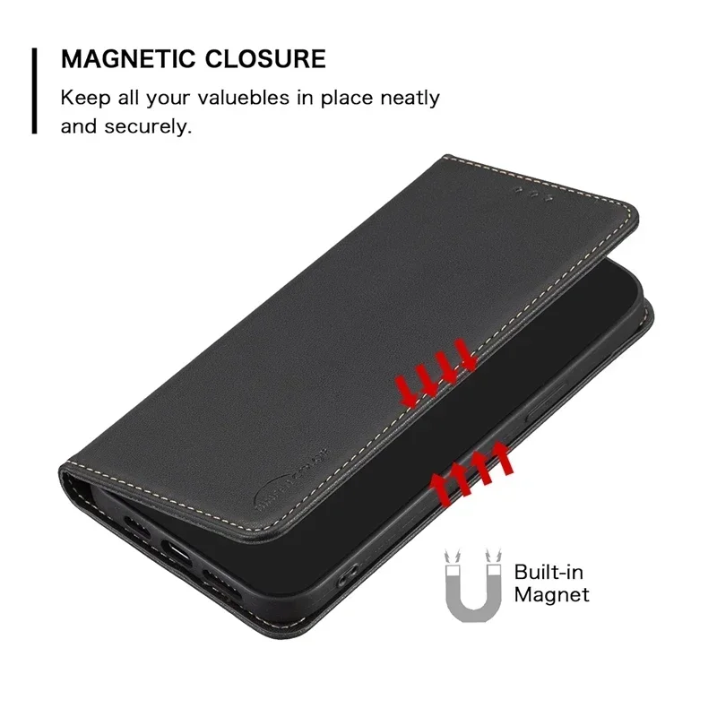 Für Samsung Galaxy A16 5G Fall Magnetische Flip Telefon Fall auf Für Funda Samsung A16 Leder Abdeckung EINE 16 5G SM-A166B Karte Slots Coque