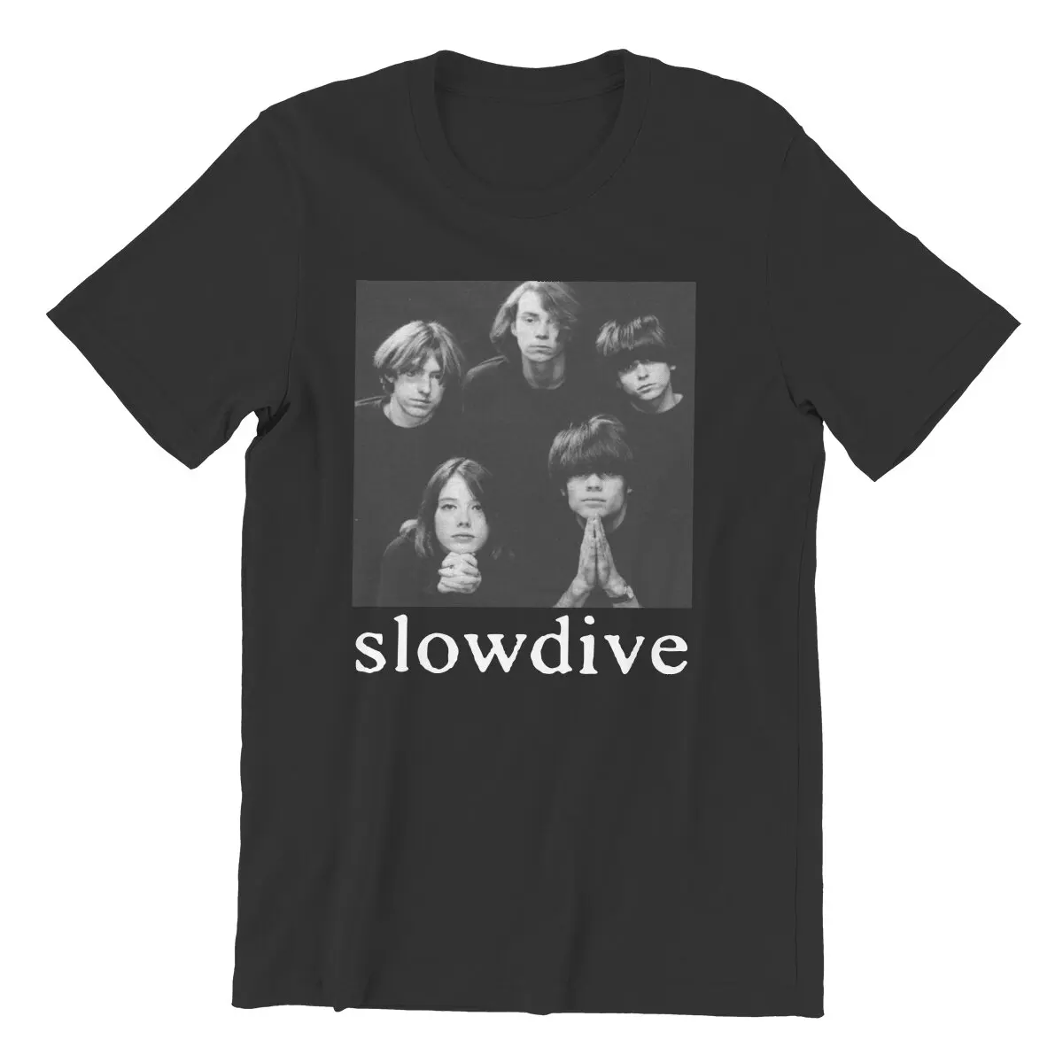 Men T-Shirts Slowdive  Novelty Cotton Tees Short Sleeve Tour 90s T Shirt O Neck Clothes Party