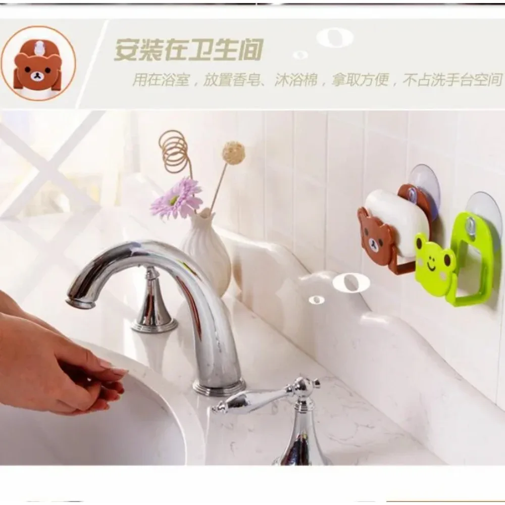 Sink Sponge Holders Kitchen Dish Cloth Storage Rack Scrubbers Holder Cartoon Sundries Racks with Strong Suction Cup