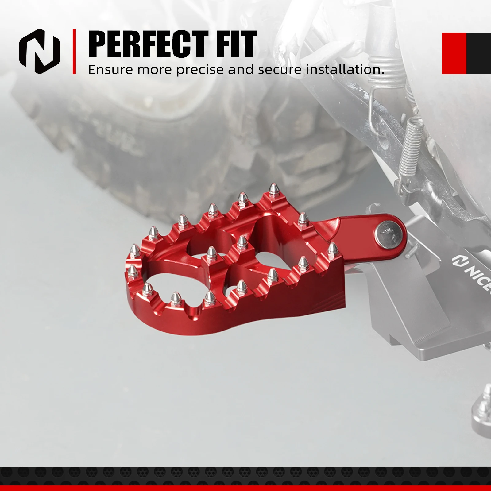 NICECNC Für Honda XR650L 1993-2025 Motorrad CR80R CR85R XR250R XR400R XR600R XR650R Fußrasten Fußstützen Pedale – Detail 10