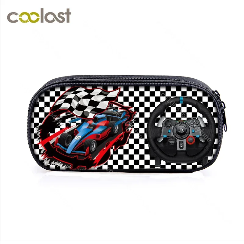 Car Truck Print Cosmetic Case Pencil Bag Kids Stationary Case Pencil Box Children  Schoolbags Boys School Supplies Gift