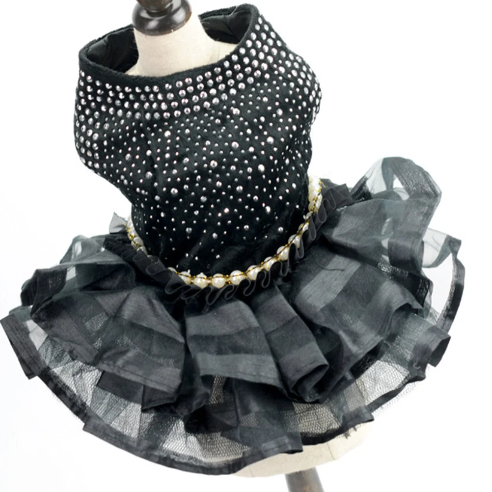 

Party Dog Skirt Adorable Lace Pet Dress Comfortable Soft Fabric Small Dog Outfit Ideal for Banquet Celebration Photography