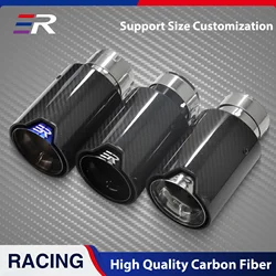 Punte di scarico ER Performance in fibra di carbonio per accessori per auto BMW ugello per uscita marmitta 93mm scarico Racing
