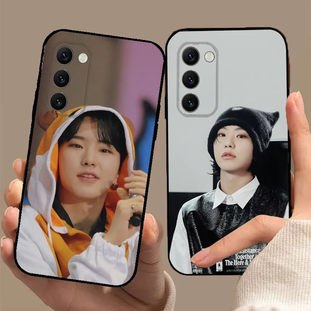 H-Hoshi Kwon Soonyoung Phone Case For Samsung S24,23,22,30,21,10,9,Ultra,Plus,Lite,FE,5G Black Soft Case