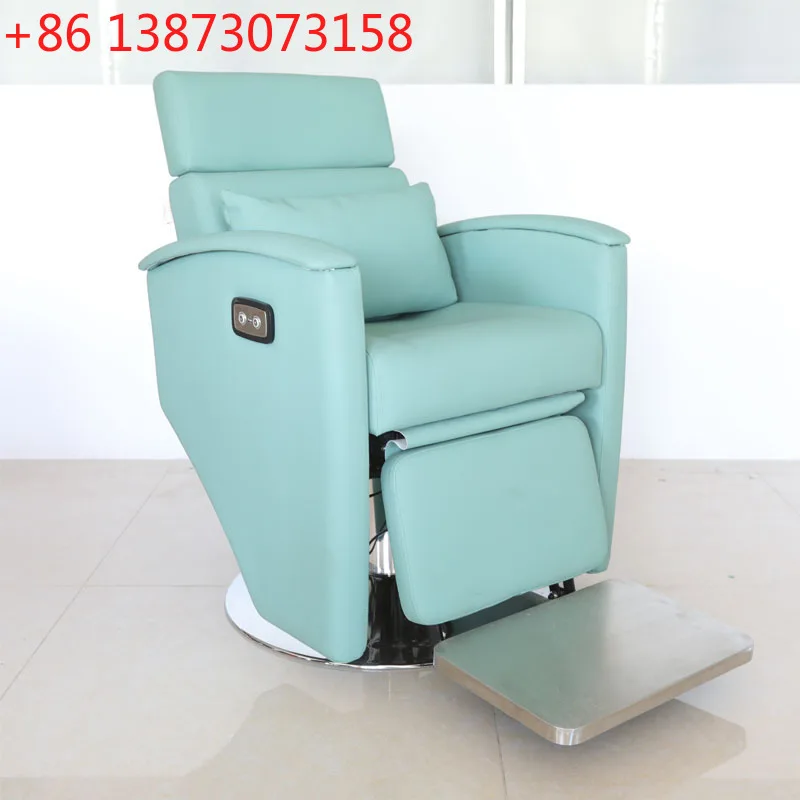 

High-end hairdresser barber chair electric folddown hairdressing chair hair salon special beauty salon large chassis hair care