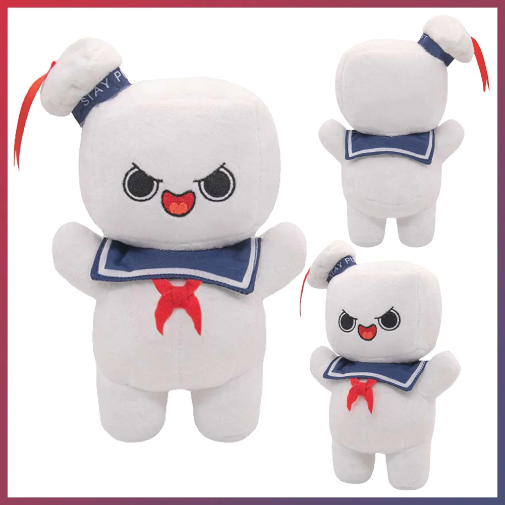 Plush Ghost Cosplay Busters Fantasy Props, Cute Stay Puft Marshmallow Man, mascote recheado macio, Natal e presente de aniversário