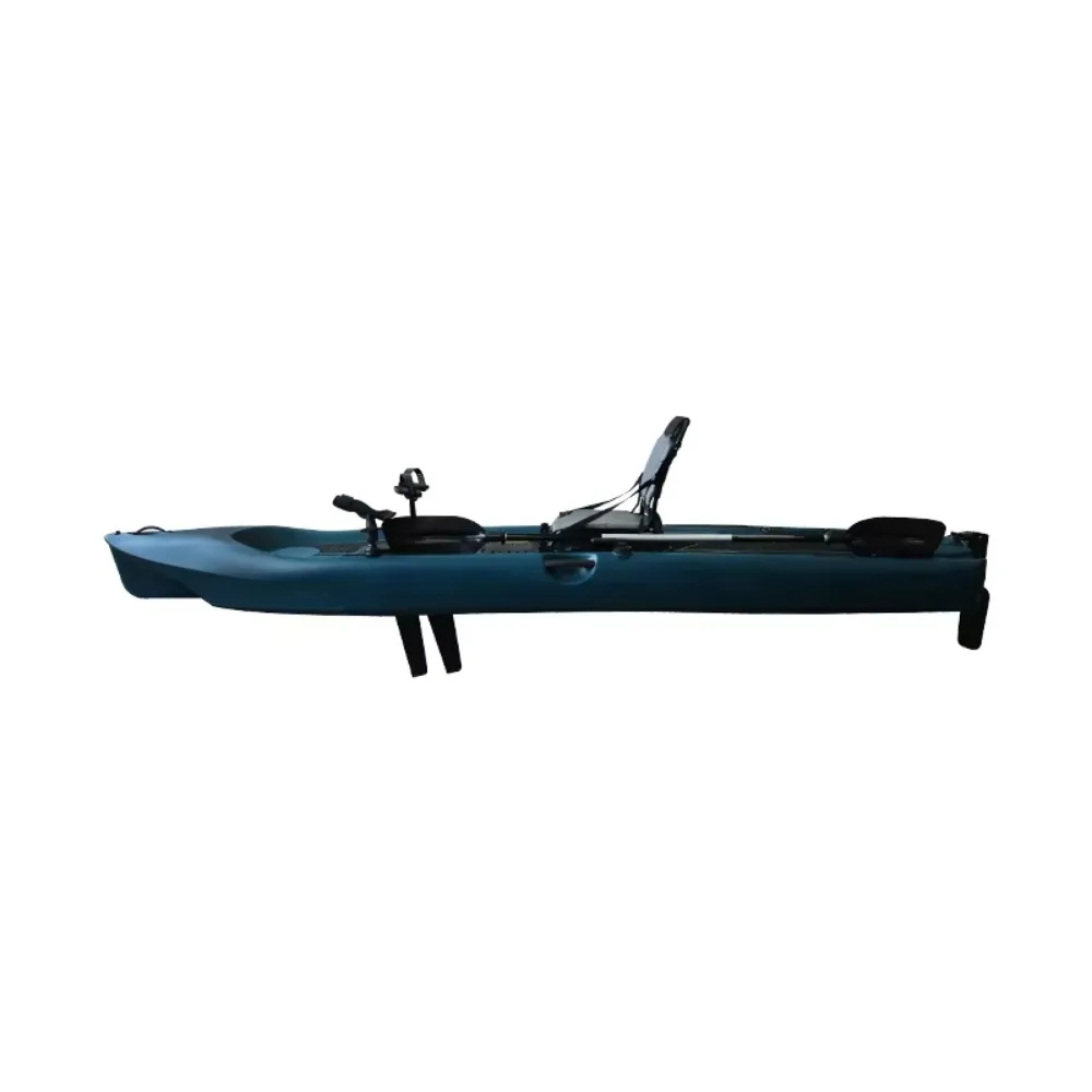 Hot selling Rotomolded Single Person Sea Kayak with PE Hull for Fishing and Camping Hand Rowing Boat