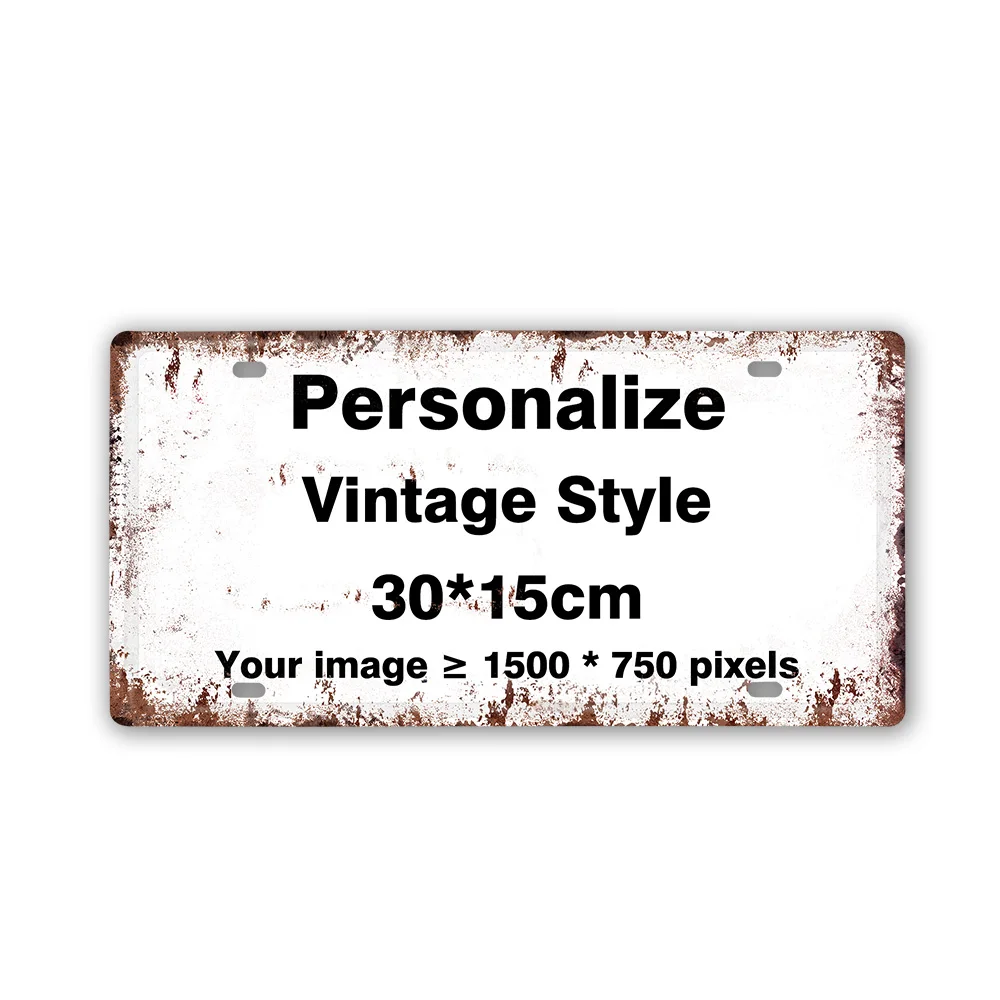 Aangepaste metalen blikken bord Vintage Wall Art Poster Personaliseer kamerdecoratie, Dropshipping groothandel gepersonaliseerd cadeau gratis ontwerp