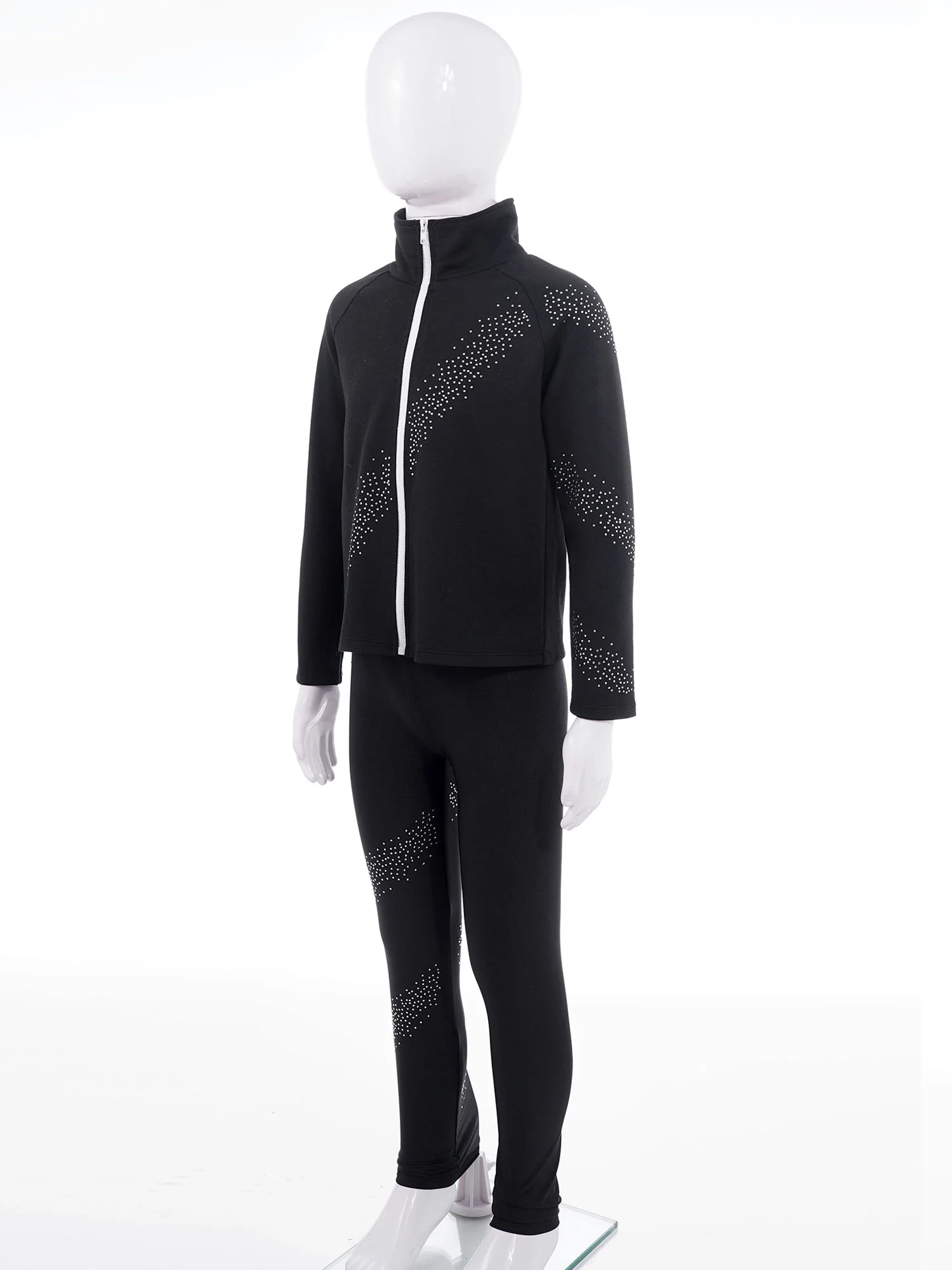 Veste de Patinage sur Glace avec Pantalon 202 létique pour Fille, Ensemble de Vêtements, Survêtement, Costume de Compétition de Salle de Bal