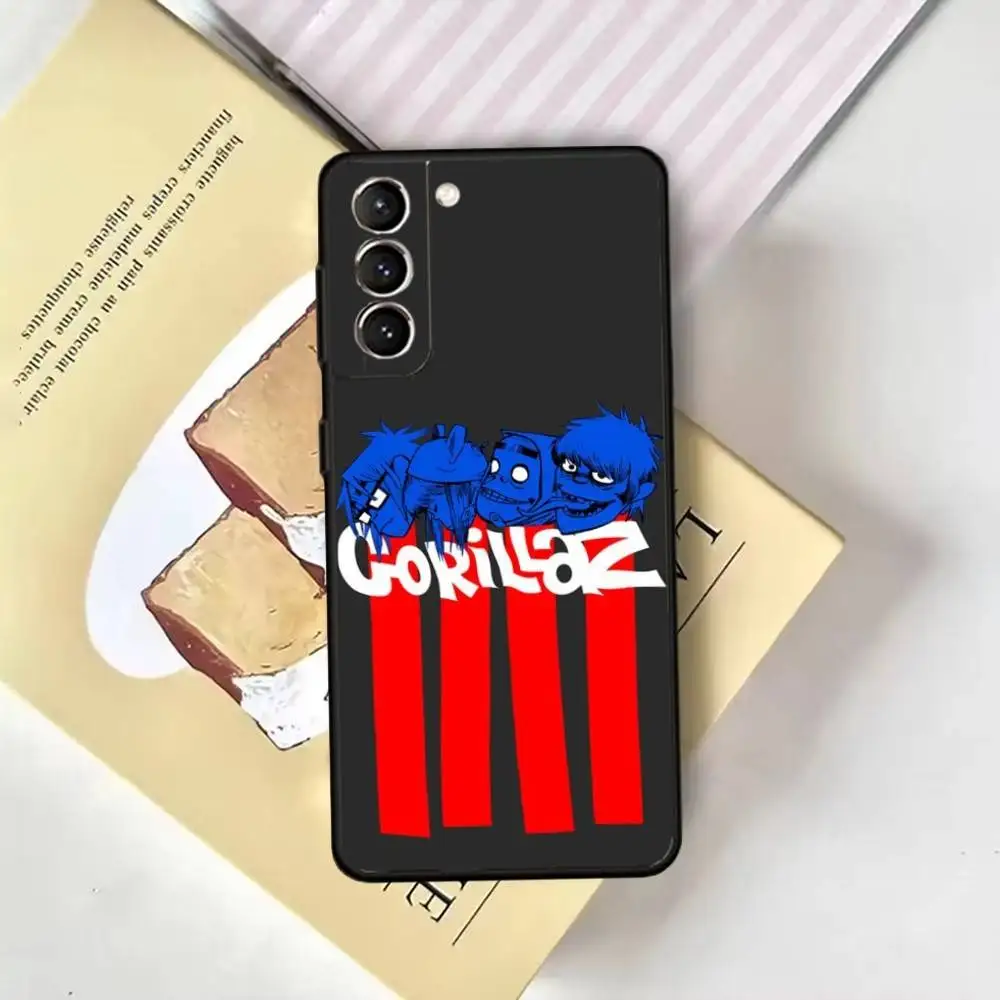 G-Gorillaz Rock Band Cartoon Telefoon Case Voor Samsung GalaxyA13,21s,22,31,32,52,53,71,72,73, zachte Zwarte Cover