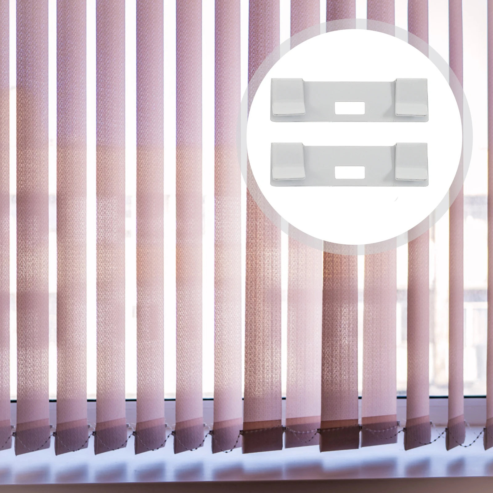 

12Pcs Curtain Metal Vertical Blind Replacement Slat Heavy Duty Rust Resistant Easy Install Repair Fixer for Damaged