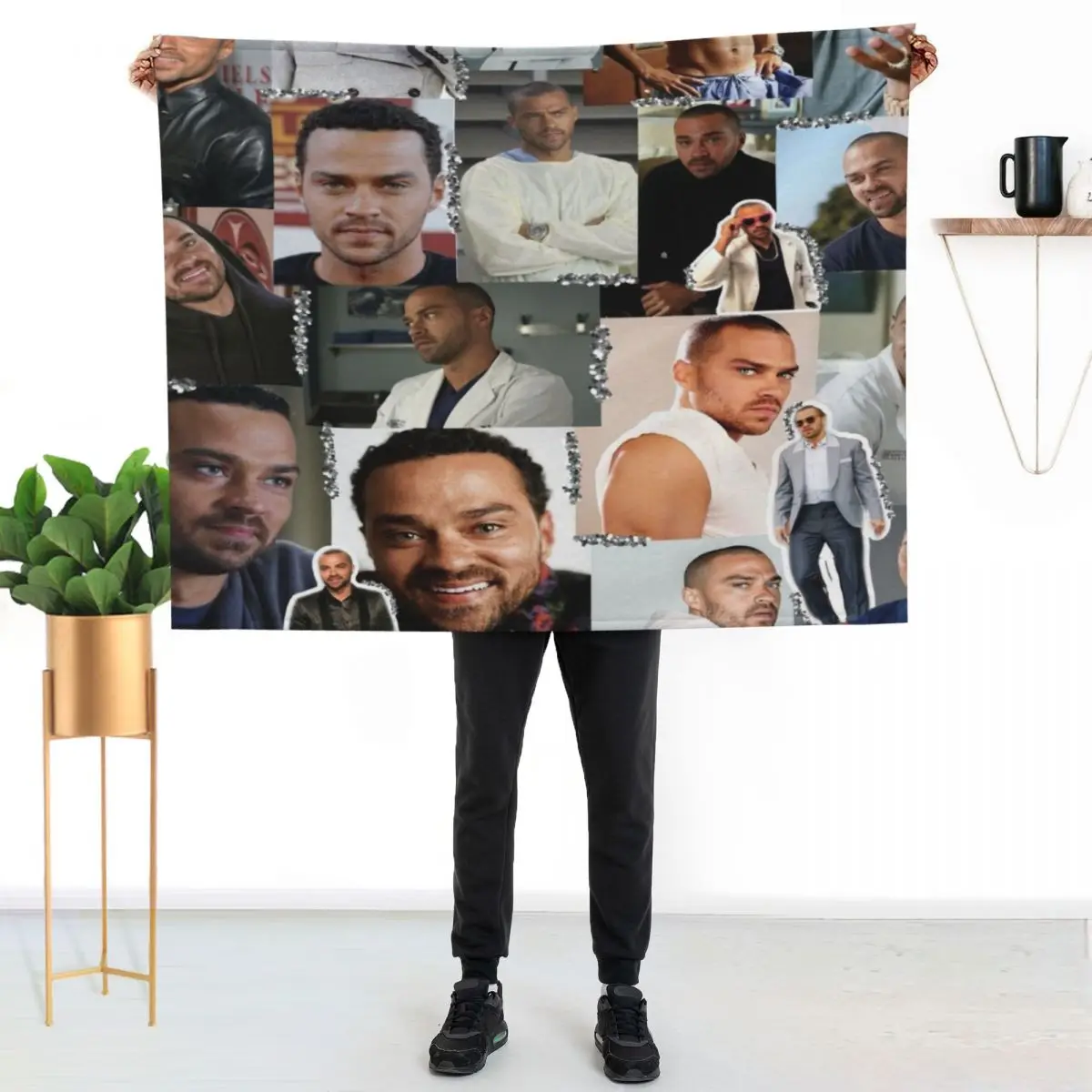 

Jackson Avery Collage Throw Blanket Decorative Soft Throw Blanket for Couch Sofa