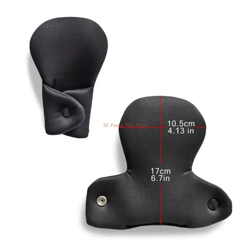 96GC طقم واقي مقعد السيارة للرضع مكون من 3 قطع حزام كتف ناعم وسادة المنشعب لعربات الأطفال ومقاعد السلامة