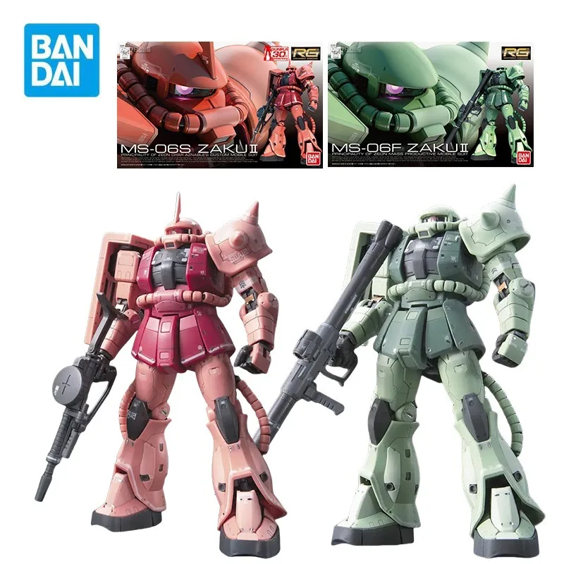 

BANDAI RG 1/144 MS-06F/S ZAKU II / Zaku 2 Action Figures Principality of Zeon Mass Productive(Char Aznable's Custom)Mobile Suit