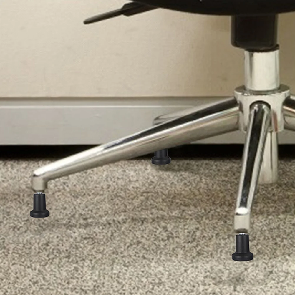 

5Pcs Office Chair Bell Glides Replacement Fixed Feet Heavy Duty Chair Base Non-Slip Glides Suitable for Hardwood
