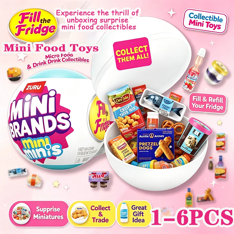 1-6 Stück Mini-Marken-Kapselspielzeug Überraschungsbälle Mini-Schmuckstücke Serie Blindbox Mini-Zubehör Sammlerstücke Vielfältiges Sortiment – Detail 2