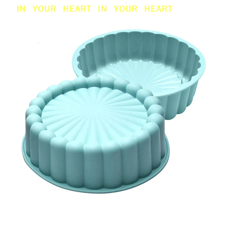 【X】Shortcake Baking Pan Kitchen Silicone Mould Silicone Round Baking Pan Charlotte Cakes Baking Pan Sponge Flan Mold