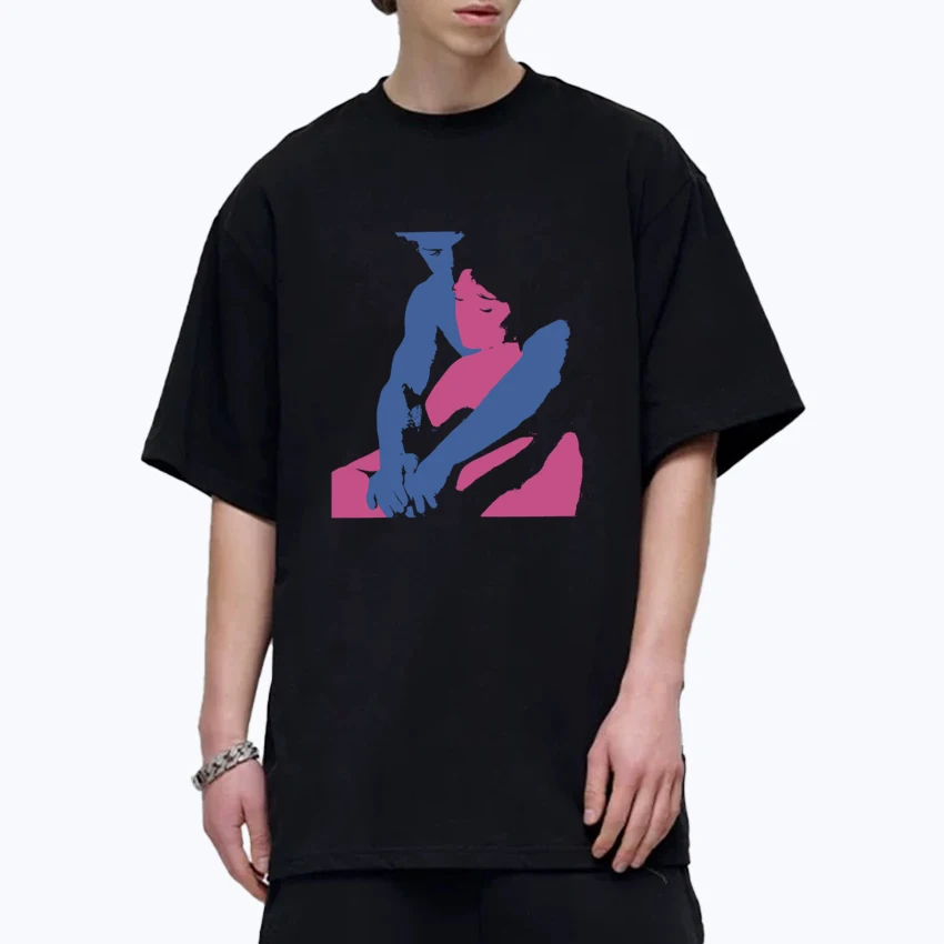 

Who Really Cares TV Girl Pattern 100% Cotton Oversized Tee shirt Men Women Unisex Summer short sleeve t-shirts Fashion clothing