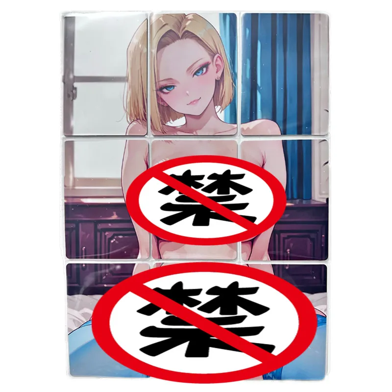 

9 шт./компл. сексуальная карта аниме Dragon Ball Z Android 18 для взрослых Goddess Nude Card ACG Fighting Game 18+manga Collection Card Toy Gift