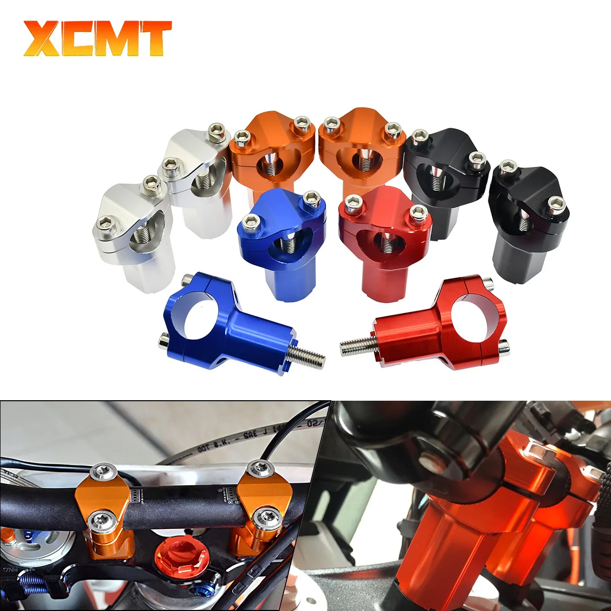 

Motorcycle 55mm Handlebar Riser Bar Clamp Mount For KTM EXC EXCF TE FE For GasGas EX EC MC For BETA RR 250 300 350 400 450 500