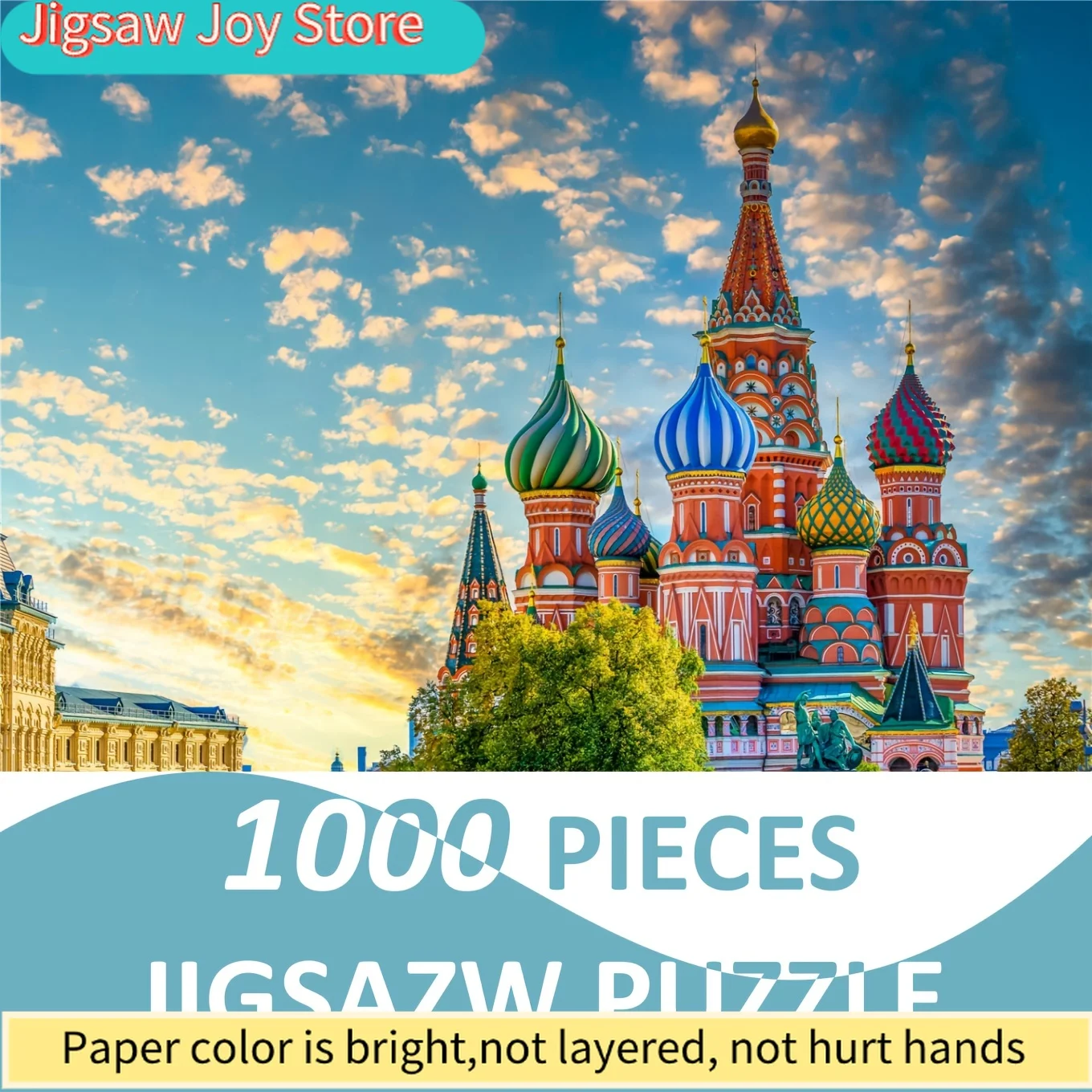 St. Basil's Cathedral Masterpiece Jigsaw Puzzle - , Premium Paper, Perfect for Adults & Beginners, Ideal Gift for Holidays & S