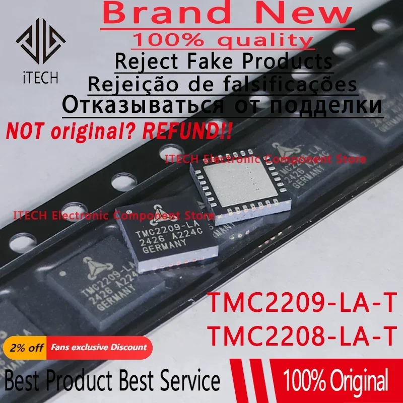 2-10PCS 100% New TMC2208-LA-T TMC2208-LA TMC2208 TMC2209-LA-T TMC2209-LA TMC2209 QFN-28 QFN28 Brand new 100% original chips ic