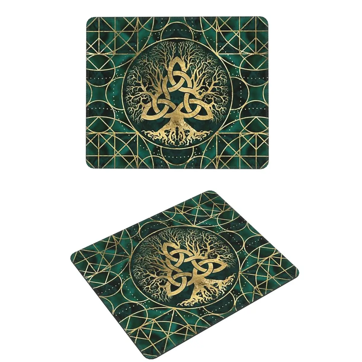 

Древо жизни с малахитом Triquetra и золотом коврик для мыши компьютерная клавиатура коврик для мыши игровой ПК ноутбук настольный коврик офисные коврики для стола