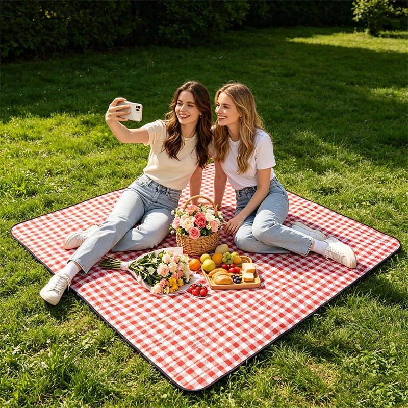 

2*2m good-looking picnic mat,ins style beach mat,wear-resistant,scratch resistant,pet friendly mat,Beautiful photos,friend date