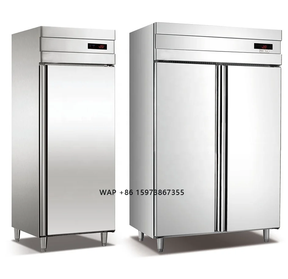 Single door freezer/stainless steel commercial refrigerator/hotel kitchen refrigeration equipment