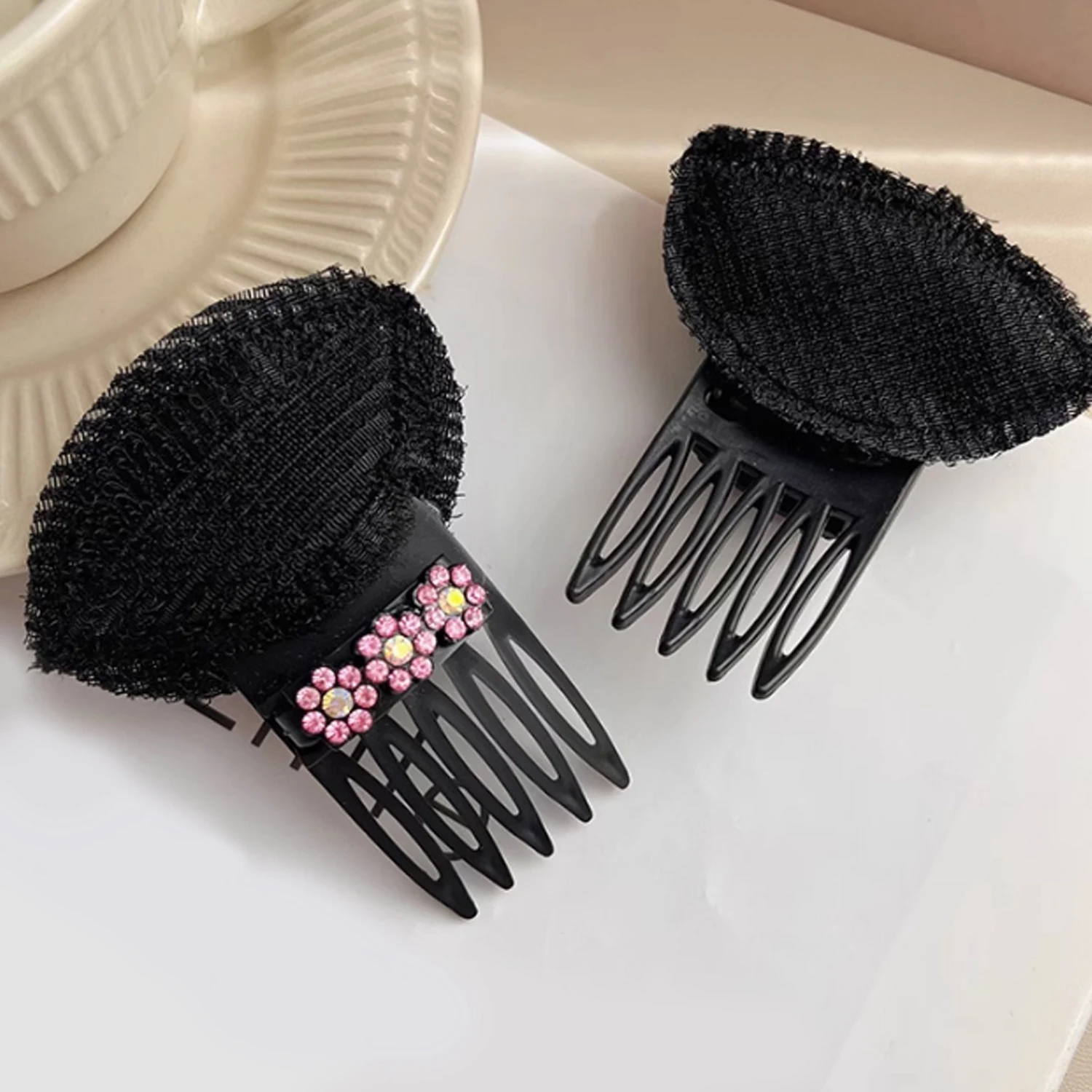 1 PC Front Hair Fluffy Sticker Hair Pad Hair Device Bangs Fluffy Insert Comb Pad Hair Hair Comb Head Top Hair Increase Hairpin