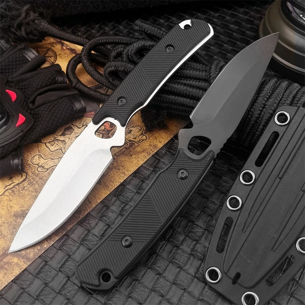 

KS 2048 Тактический нож с фиксированным лезвием 8Cr13Mov, лезвие из нейлонового волокна, ручка EDC, инструменты для выживания на открытом воздухе, для кемпинга, охоты, подарки для мужчин