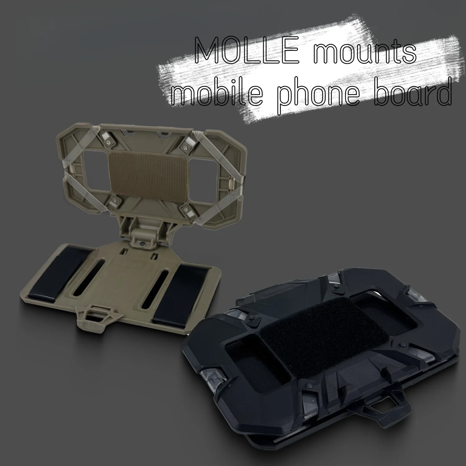 

Tactical Navigation Mobile Phone Edition Folding Mobile Phone Bracket Outdoor Military Fan Chest Hanging Field Chest Board