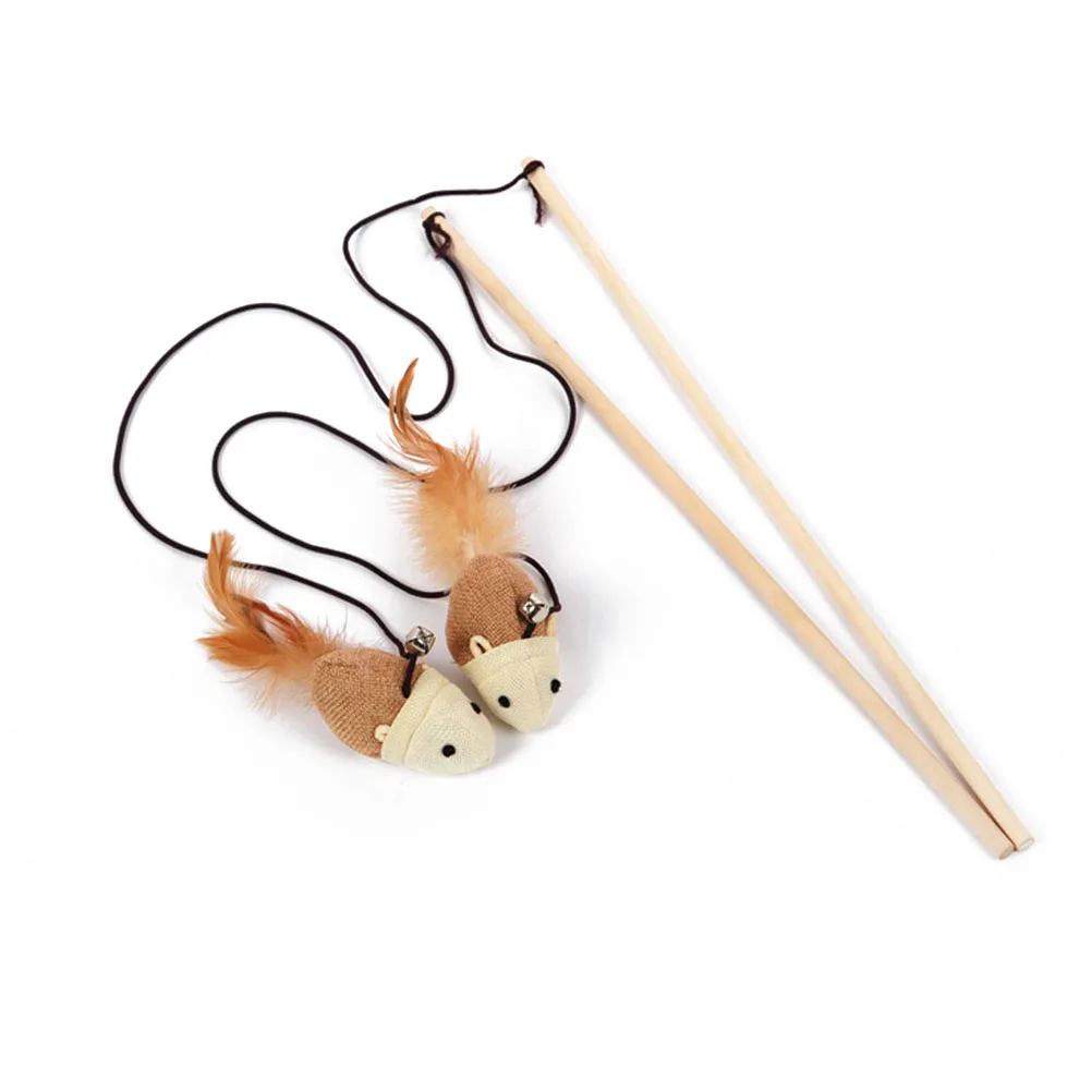 

1pcs Cat Teaser Stick With Bell Interactive Kitten For Cats Fun Play Exercise Training Tool Pet Owners Cat Lovers