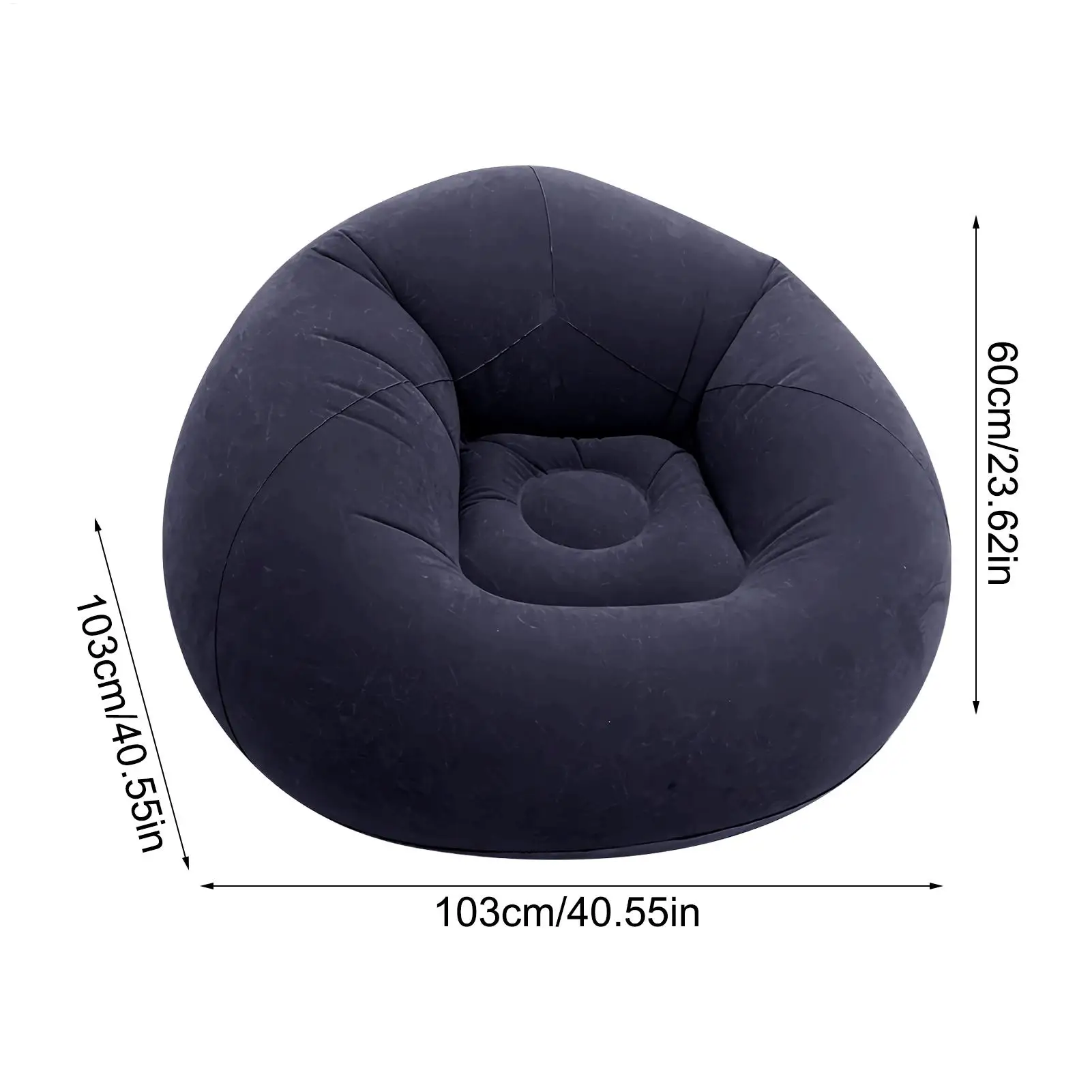 أريكة استرخاء قابلة للنفخ قابلة للطي المحمولة البلاستيكية كرسي هوائي قابل للنفخ لغرفة المعيشة التخييم في الهواء الطلق كرسي صالة الشاطئ مريحة