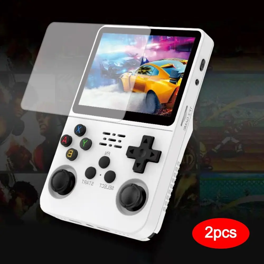 2pcs Replacement Anti-Fingerprint Screen Protector Anti-Scratch Durable Tempered Glass HD Protective Film for R36S