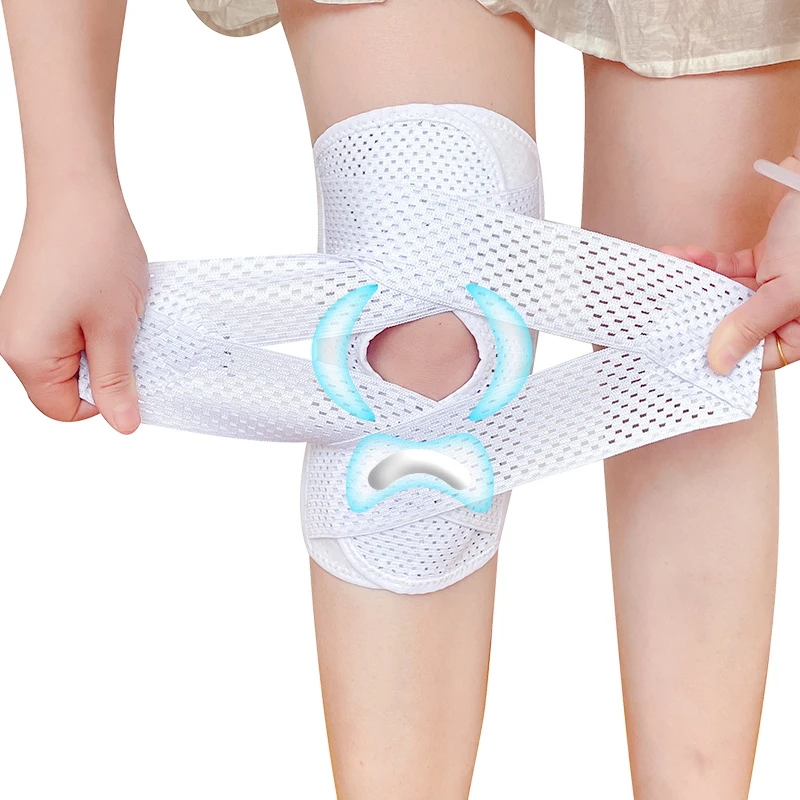 Sports Kneepad Men Women Pressurized Elastic Knee Pads Arthritis Joints Protector Fitness Gear Volleyball Brace Protector