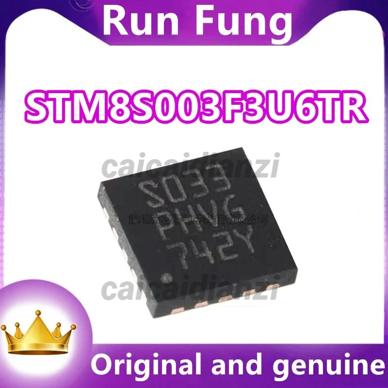 100-10Pcs/Lot New Original STM8S003F3U6TR STM8S003  QFN-20  STM8 STM8S Microcontroller IC 8-Bit 16MHz 8KB (8K x 8) FLASH