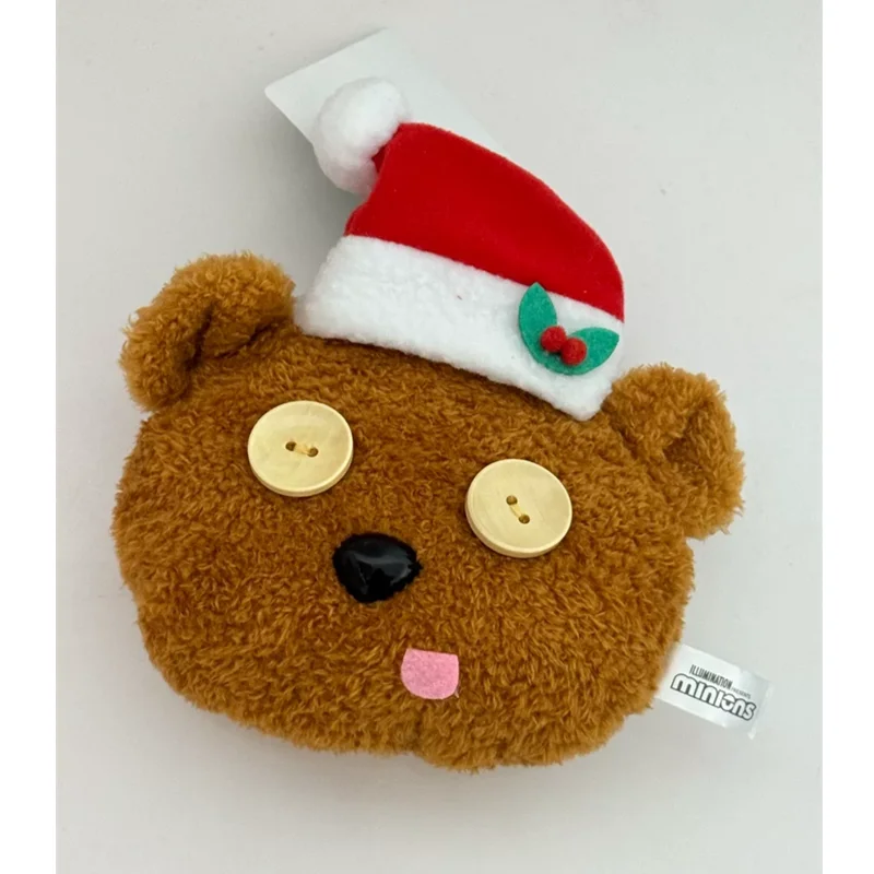 New Kawaii Movie Bob Tim Teddy Bear Christmas Children Plush Stuffed Coin Purse Case Small Wallets For Women