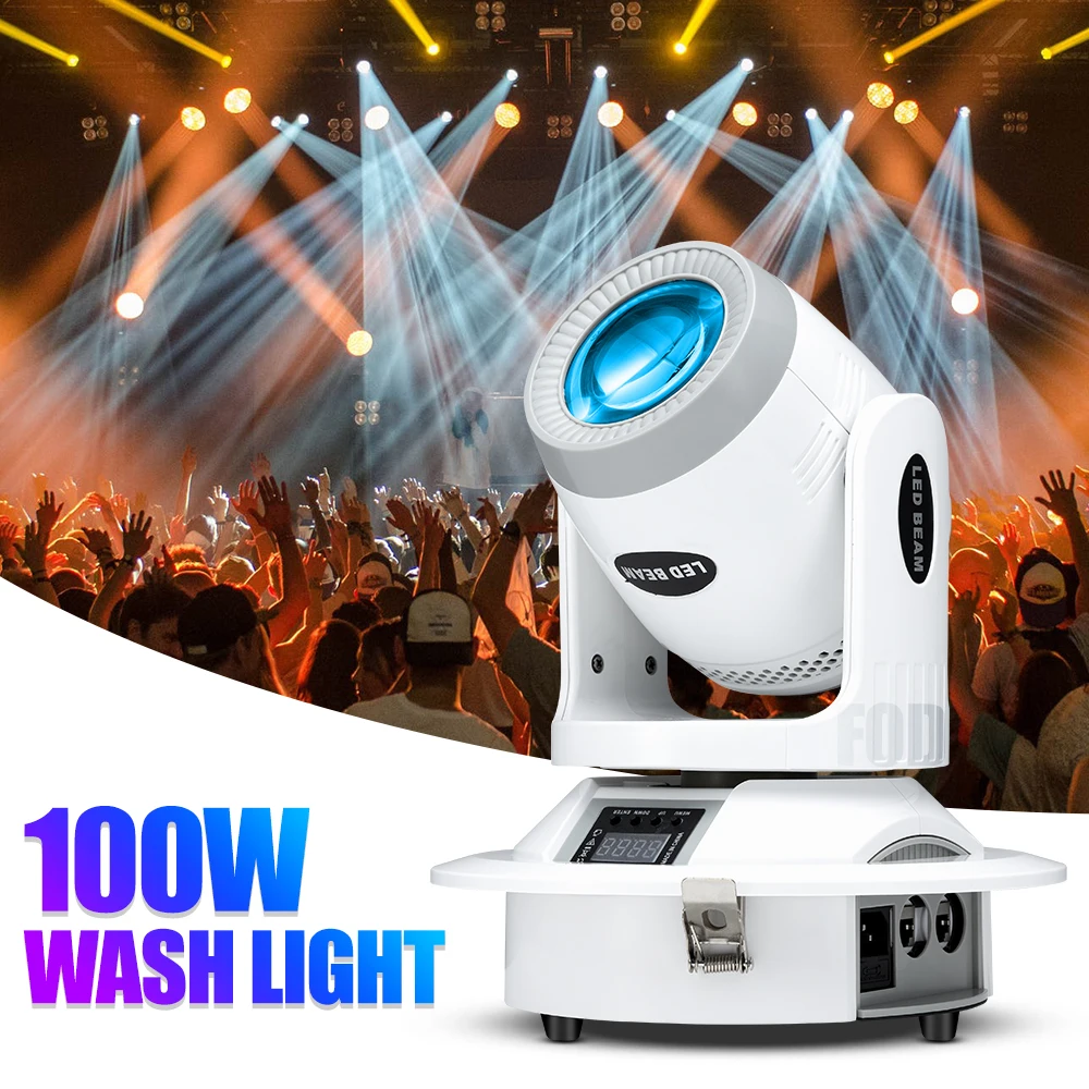 

100W Beam Moving Head Light DMX512 Controllable Stage Spotlight Stage Light DJ Disco Family Party Bar Concert Perfect Atmosphere