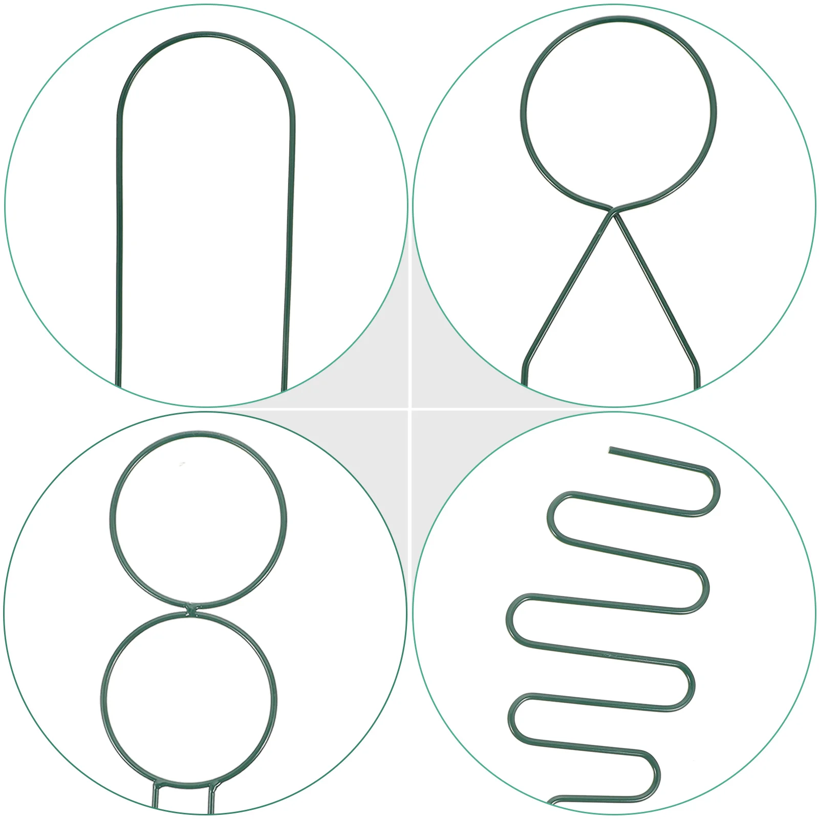 

4pcs Iron Plant Support Frame Garden Trellis for Vines Roses Peas Morning Glories Outdoor Indoor Climbing Plants Flower