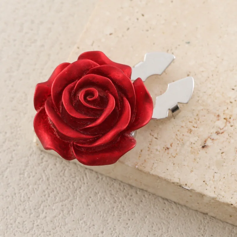 1 قطعة أزرار أكمام زهرة الورد الكورية للرجال النساء أزرار القميص يغطي مجوهرات الأزياء الملابس الرائعة اكسسوارات الديكور #3