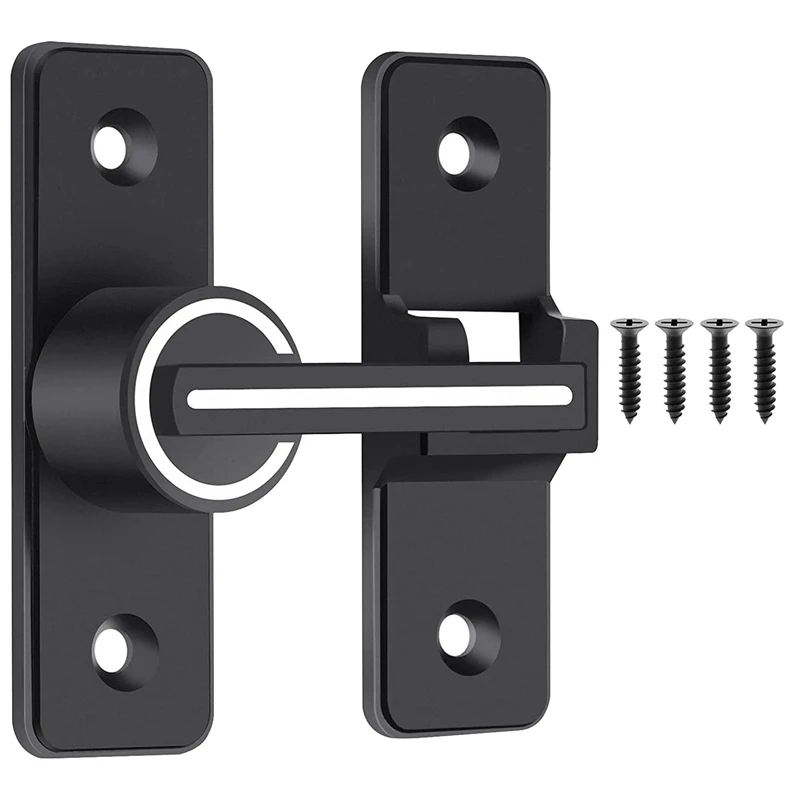 Hot Ltem Luminous Barn Door Lock,Sliding Barn Door Latch,180 Degree Heavy Duty Gate Latch Suitable For Garden,Garage