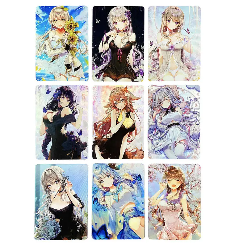 

9 шт./компл. Genshin Impact Raiden Shogun Yae Miko DIY самодельная цветная флэш-карта аниме игровая коллекционная карта подарочная игрушка