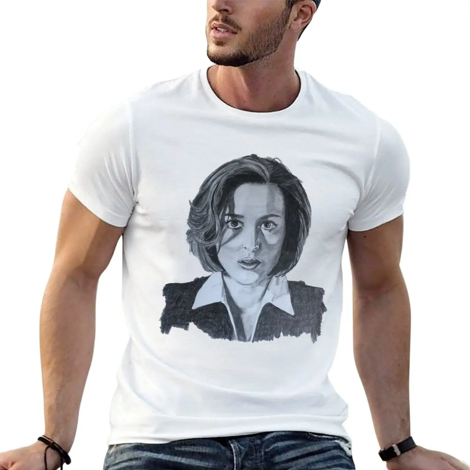 

Футболка Agent Dana Scully, The X Files, мужская футболка из 100% хлопка, люксовый бренд, забавные футболки, хлопковая футболка