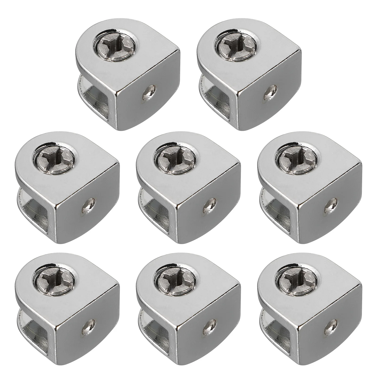 8 шт. зажимы для стекла из цинкового сплава, регулируемые крепежные кронштейны для держателей стеклянных полок 6-8 мм, винный шкаф, дисплей для ванной комнаты