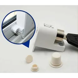 Sliding Window Patio Screw Door Lock Key Push Baby Child Safety Protection Antitheft Door Window Security Lock Catches Set