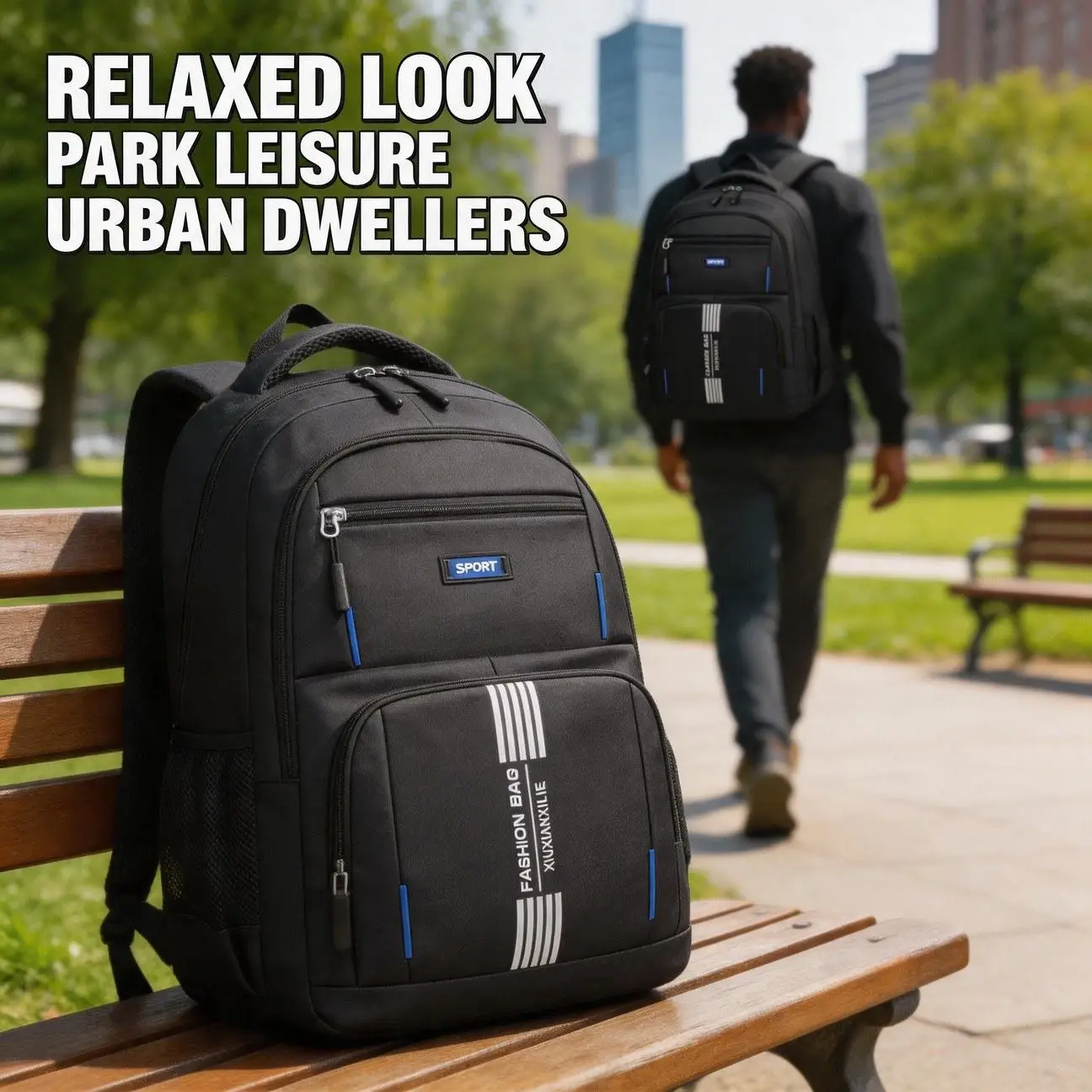 Upgrade Simple Backpack Daily Commute Outdoor Travel With Laptop Compartment Comfortable Handle